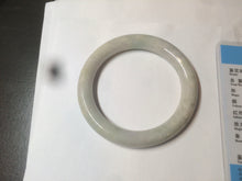 Load image into Gallery viewer, 54.8mm certified 100% natural type A light green/purple/yellow round cut jadeite jade bangle D124-8929
