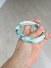 Load image into Gallery viewer, 53.7mm Certified 100% natural Type A sunny green purple jadeite jade bangle BQ35-4145