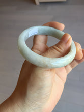 Load image into Gallery viewer, 54.5mm Certified 100% natural Type A light green white yellow jadeite jade bangle AX137-0804