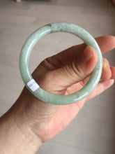 Load image into Gallery viewer, 55.7mm Certified 100% natural Type A light green round cut jadeite jade bangle BL54-3291