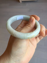 Load image into Gallery viewer, 54.5mm Certified 100% natural Type A light green white yellow jadeite jade bangle AX137-0804