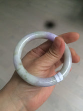 Load image into Gallery viewer, 54.3mm Certified 100% natural Type A green/brown/purple round cut jadeite jade bangle AZ26-5218
