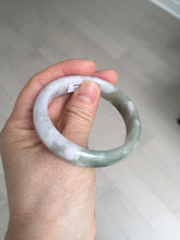 Load image into Gallery viewer, 50mm certified 100% natural Type A light watermelon rind green/yellow/purple jadeite jade bangle BN33-4499