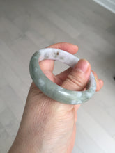 Load image into Gallery viewer, 50mm certified 100% natural Type A light watermelon rind green/yellow/purple jadeite jade bangle BN33-4499