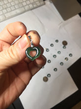 Load image into Gallery viewer, 100% Natural type A dark green/blue/gray/black heart Guatemala jadeite Jade pendant PH107 Add on item
