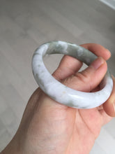 Load image into Gallery viewer, 50mm certified 100% natural Type A light watermelon rind green/yellow/purple jadeite jade bangle BN33-4499