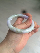 Load image into Gallery viewer, 54.3mm Certified 100% natural Type A green/brown/purple round cut jadeite jade bangle AZ26-5218