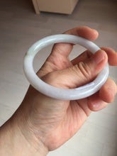 Load image into Gallery viewer, 59.2mm certified 100% natural type A light green/white/purple slim round cut jadeite jade bangle AM93-1359