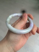 Load image into Gallery viewer, 54.3mm Certified 100% natural Type A green/brown/purple round cut jadeite jade bangle AZ26-5218