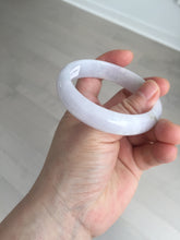 Load image into Gallery viewer, 56.5mm certified 100% natural type A purple/white/brown jadeite jade bangle E82-0824