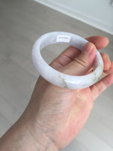Load image into Gallery viewer, 56.5mm certified 100% natural type A purple/white/brown jadeite jade bangle E82-0824