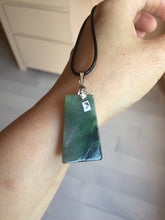 Load image into Gallery viewer, 100% Natural Type A Sunny Green Dark Green Black Gray Misty Mountain Forest Jadeite Jade Safe and Sound Pendant Group BS121