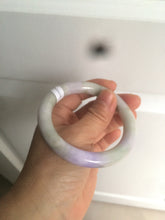Load image into Gallery viewer, 54.3mm Certified 100% natural Type A green/brown/purple round cut jadeite jade bangle AZ26-5218