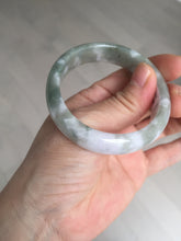 Load image into Gallery viewer, 50mm certified 100% natural Type A light watermelon rind green/yellow/purple jadeite jade bangle BN33-4499