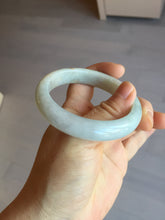 Load image into Gallery viewer, 54.5mm Certified 100% natural Type A light green white yellow jadeite jade bangle AX137-0804