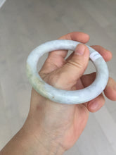 Load image into Gallery viewer, 56.7mm Certified 100% natural Type A white/purple/brown/yellow chubby round cut jadeite jade bangle BQ37-5803