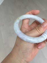Load image into Gallery viewer, 56.7mm Certified 100% natural Type A white/purple/brown/yellow chubby round cut jadeite jade bangle BQ37-5803