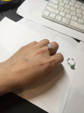 Load image into Gallery viewer, 100% Natural light purple white cabochon jadeite ring (adjustable size) PH39
