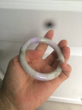 Load image into Gallery viewer, 54.3mm Certified 100% natural Type A green/brown/purple round cut jadeite jade bangle AZ26-5218