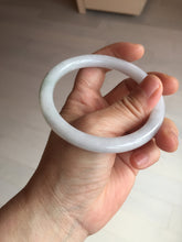 Load image into Gallery viewer, 59.2mm certified 100% natural type A light green/white/purple slim round cut jadeite jade bangle AM93-1359