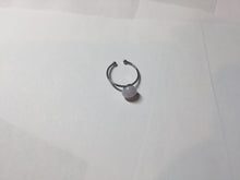 Load image into Gallery viewer, 100% Natural light purple white cabochon jadeite ring (adjustable size) PH39