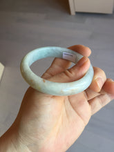 Load image into Gallery viewer, 54.5mm Certified 100% natural Type A light green white yellow jadeite jade bangle AX137-0804
