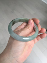 Load image into Gallery viewer, 55.8mm Certified 100% natural Type A oily dark green/gray/black jadeite jade bangle BN32-8086