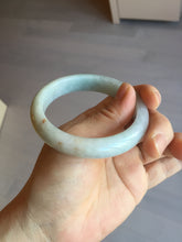 Load image into Gallery viewer, 54.5mm Certified 100% natural Type A light green white yellow jadeite jade bangle AX137-0804