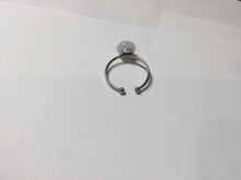 Load image into Gallery viewer, 100% Natural light purple white cabochon jadeite ring (adjustable size) PH39