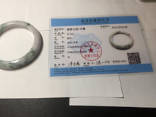 Load image into Gallery viewer, 53.5mm Certified type A 100% Natural sunny green/purple/yellow(Fu LU SHOU) Jadeite bangle BN42-5128