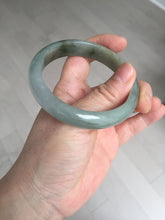 Load image into Gallery viewer, 55.8mm Certified 100% natural Type A oily dark green/gray/black jadeite jade bangle BN32-8086
