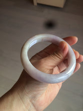 Load image into Gallery viewer, 59.8mm Certified Type A 100% Natural white/purple/pink jadeite Jade bangle BK2-8361
