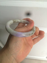 Load image into Gallery viewer, 54.3mm Certified 100% natural Type A green/brown/purple round cut jadeite jade bangle AZ26-5218