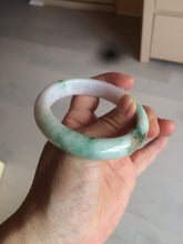 Load image into Gallery viewer, 55mm Certified 100% natural Type A sunny green/purple/white jadeite jade bangle BH29-5417