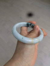 Load image into Gallery viewer, 59.5mm certified Type A 100% Natural green/white/purple Jadeite bangle R107-0467