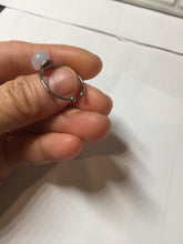 Load image into Gallery viewer, 100% Natural light purple white cabochon jadeite ring (adjustable size) PH39