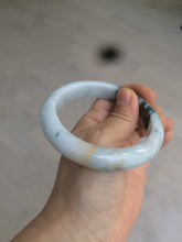 Load image into Gallery viewer, 59.5mm certified Type A 100% Natural green/white/purple Jadeite bangle R107-0467