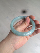 Load image into Gallery viewer, 56.8mm 100% natural Type A icy watery green jadeite jade bangle AX51-7558