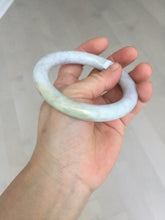 Load image into Gallery viewer, 56.7mm Certified 100% natural Type A white/purple/brown/yellow chubby round cut jadeite jade bangle BQ37-5803