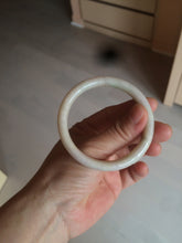 Load image into Gallery viewer, 53mm 100% natural certified sunny green/beige slim jadeite jade bangle AZ139-5329