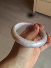 Load image into Gallery viewer, 59.8mm Certified Type A 100% Natural white/purple/pink jadeite Jade bangle BK2-8361