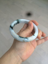 Load image into Gallery viewer, 59.5mm certified Type A 100% Natural green/white/purple Jadeite bangle R107-0467