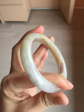 Load image into Gallery viewer, 57.5mm Certified Type A 100% Natural icy watery yellow purple Jadeite Jade bangle BL52-3270