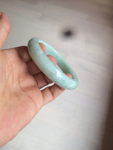 Load image into Gallery viewer, 56.6mm Certified Type A 100% Natural green Jadeite Jade bangle w94-2833