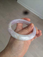Load image into Gallery viewer, 59.8mm Certified Type A 100% Natural white/purple/pink jadeite Jade bangle BK2-8361