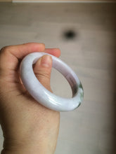 Load image into Gallery viewer, 53.3mm Certified 100% natural Type A olive green/white/purple jadeite jade bangle AZ24-5202