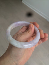 Load image into Gallery viewer, 59.8mm Certified Type A 100% Natural white/purple/pink jadeite Jade bangle BK2-8361