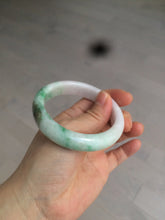 Load image into Gallery viewer, 55mm Certified 100% natural Type A sunny green/purple/white jadeite jade bangle BH29-5417