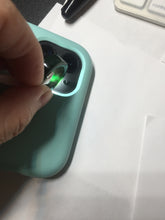 Load image into Gallery viewer, 100% natural type A dark green/sunny green/black jadeite jade band ring PB222