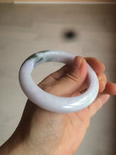 Load image into Gallery viewer, 53.3mm Certified 100% natural Type A olive green/white/purple jadeite jade bangle AZ24-5202